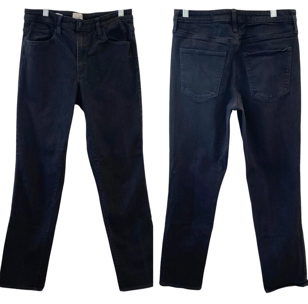 UNIVERSAL THREAD High Rise Slim Straight Jeans Black Size 29 Long Ankle Length